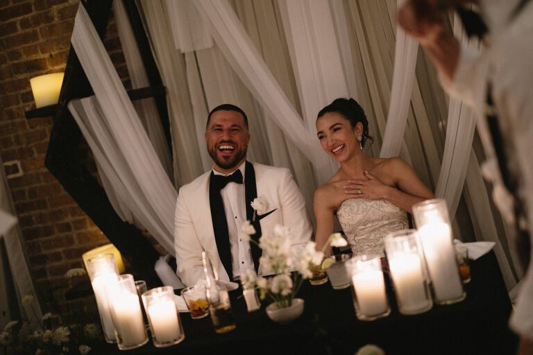 Wedding reception at wedding venue in brooklyn